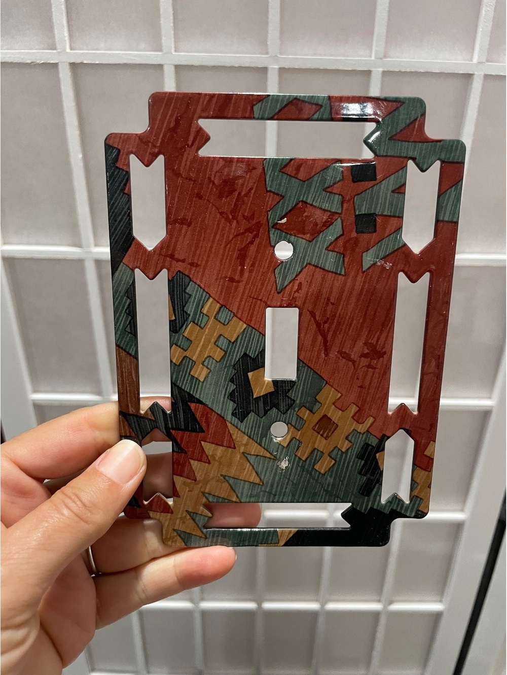 Vintage 90's Decorative Switch Plate Cover